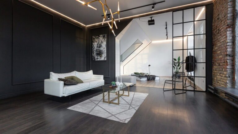 elegantti black label parketti modernissa sisustuksessa