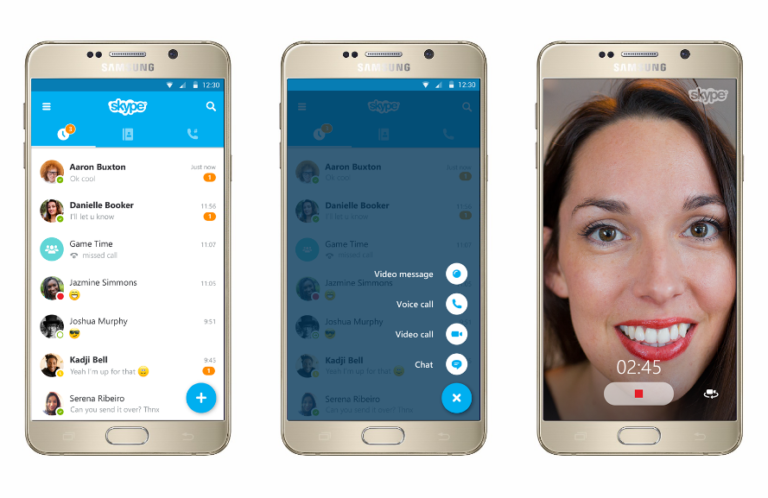 kuva skype kayttoliittymasta alypuhelimessa