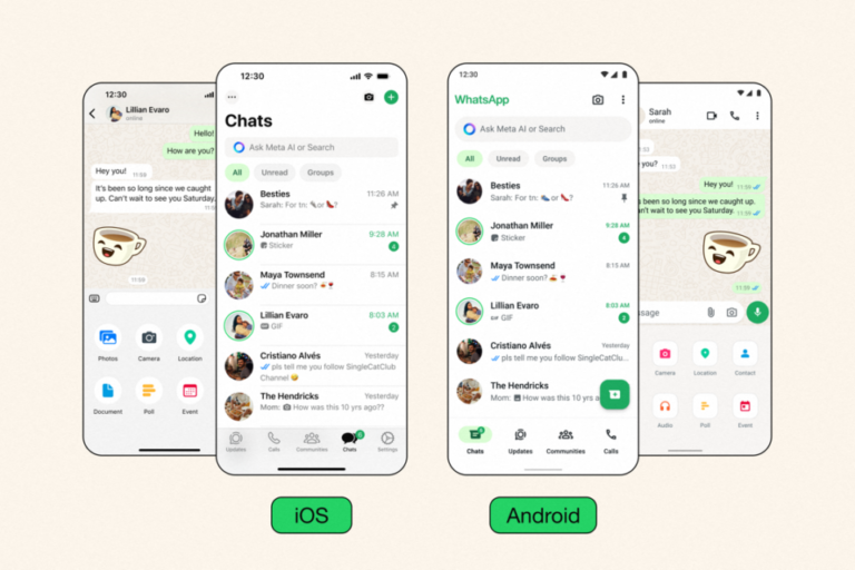 kuva whatsapp sovelluksen kayttoliittymasta